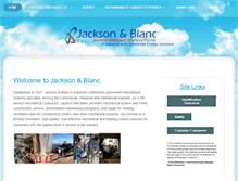 Tablet Screenshot of jacksonandblanc.com